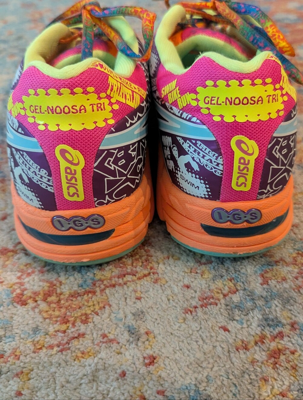 Asics Gel Noosa Tri 9 Women's 9.5 Bright Colorful Triathlon Running Shoe - Picture 8 of 14